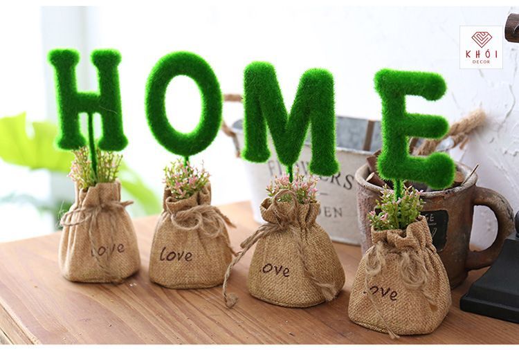  BỘ CỎ XANH CHỮ HOME LOVE 