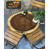  BÀN CAFE GỖ ME TÂY 