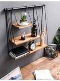  KỆ GỖ TREO 3 TẦNG 