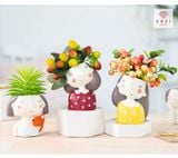  CHẬU HOA CÔ GÁI 