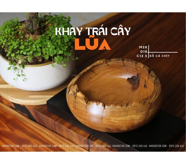  KHAY GỖ TRÁI CÂY 