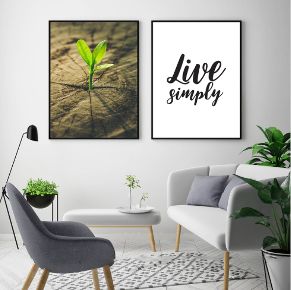  TRANH CANVAS: LIVE SIMPLY - DC24 