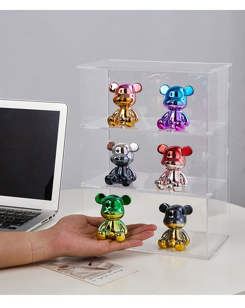  TƯỢNG GẤU BEARBRICK NGỒI - 7CM 