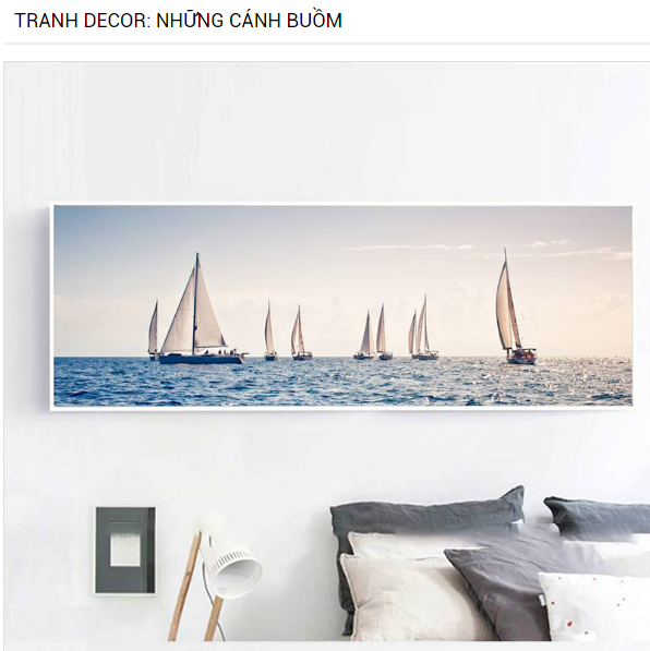  TRANH DECOR: NHỮNG CÁNH BUỒM - DC128 