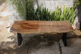  BÀN GỖ ME TÂY 200 x 73-93-79 x 5 cm 