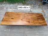  BÀN GỖ ME TÂY 240 x 92 x 7 cm 
