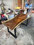  BÀN GỖ ME TÂY 150 x 57-65 x 5 cm 