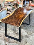  BÀN GỖ ME TÂY 150 x 57-65 x 5 cm 