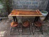  BÀN GỖ ME TÂY 140 x 63-66 x 5 CM 