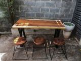  BÀN GỖ ME TÂY 140 x 63-66 x 5 CM 