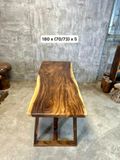  BÀN GỖ ME TÂY 180 x 70-73 x 5 cm 