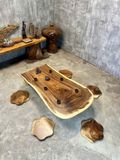  BÀN TRÀ GỖ ME TÂY 128 x 60-70 x 30 cm 