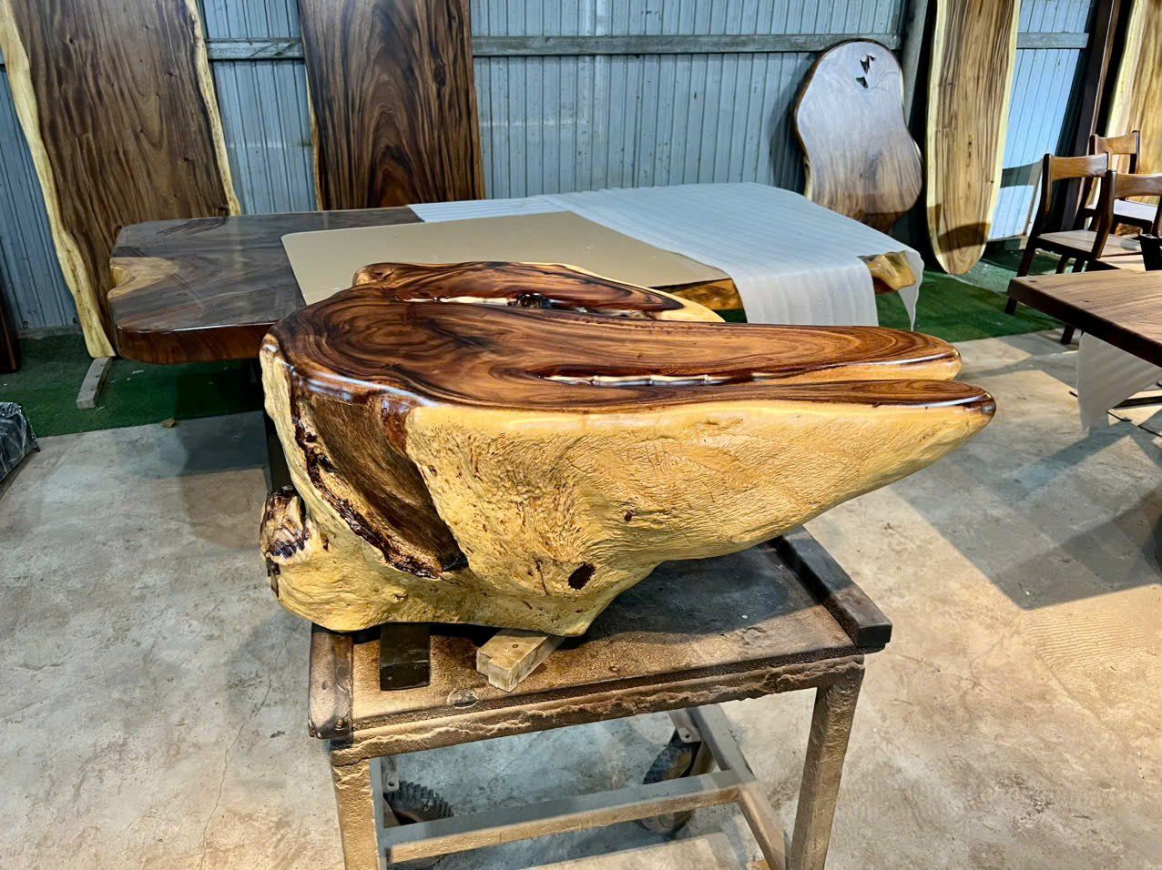  BÀN SOFA GỖ ME TÂY NGUYÊN KHỐI 