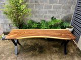  BÀN GỖ ME TÂY 204 x 64-56-62 x 5 cm 