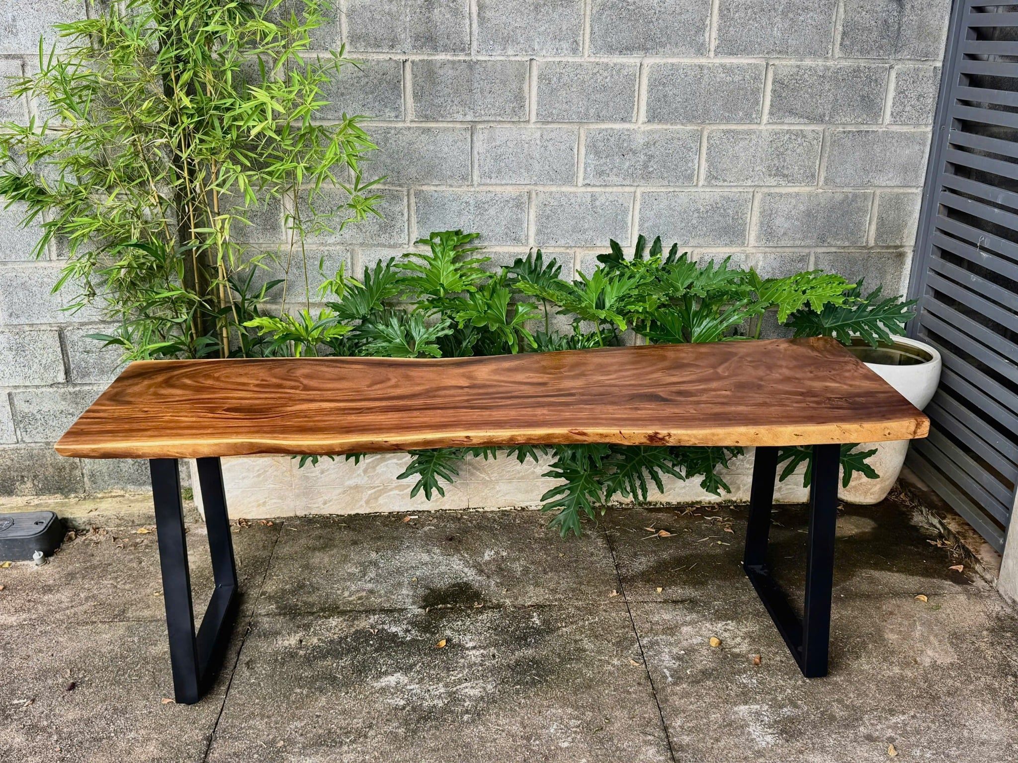  BÀN GỖ ME TÂY 200 x 65-59-61 x 5 cm 