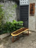  BÀN GỖ ME TÂY 175 x 35-50 x 3 cm 