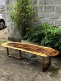  BÀN GỖ ME TÂY 175 x 35-50 x 3 cm 