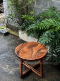  BÀN TRÒN GỖ ME TÂY 55 x 4 cm 