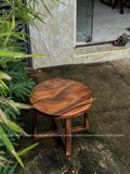  BÀN TRÒN GỖ ME TÂY 55 x 4 cm 