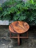  BÀN TRÒN GỖ ME TÂY 55 x 4 cm 