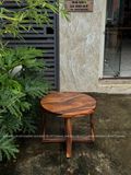  BÀN TRÒN GỖ ME TÂY 55 x 4 cm 