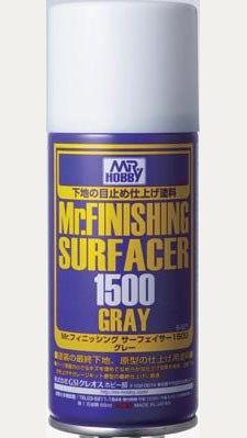  Mr Hobby Surfacer 1500 Primer Spray - Grey 