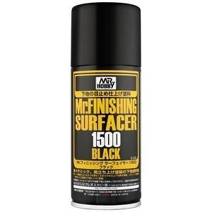  Mr Hobby Surfacer 1500 Primer Spray - Black 