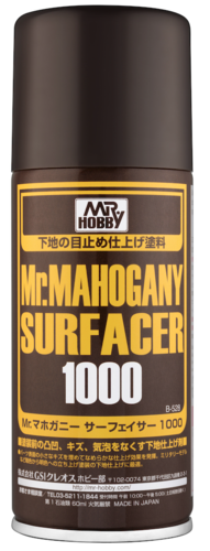  Mr Hobby Surfacer 1000 Primer Spray - Mahogany - B-528 