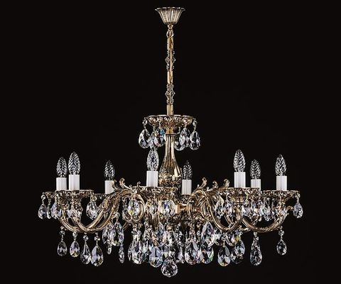 ĐÈN CHÙM TIỆP CR-0011-08-20 BRASS ANTIQUE