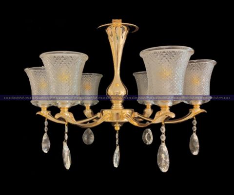 Đèn chùm đồng mạ vàng A505-8956-6