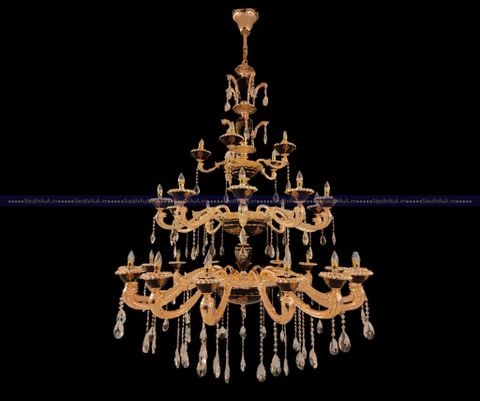 Đèn chùm thông tầng mạ vàng a525-xz05-15-10-5