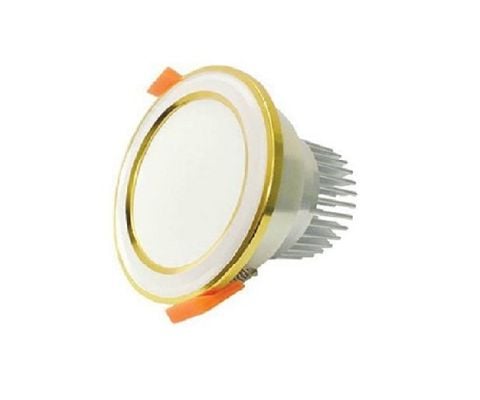 ĐÈN LED ASIA ÂM TRẦN MẶT BẠC VIỀN VÀNG