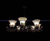 Đèn chùm hợp kim đá tự nhiên Chum6tayd