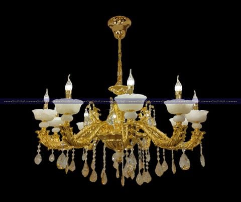 Đèn chùm đồng mạ vàng CPH08 A361-MH-6042D-10