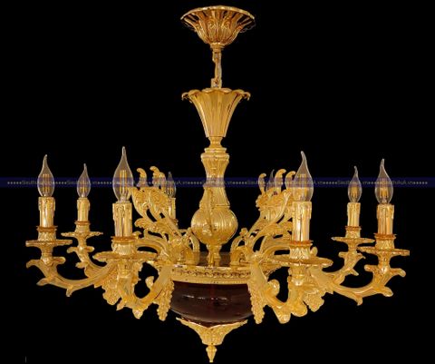 Đèn chùm hợp kim mạ vàng 24k A361-3334D-8