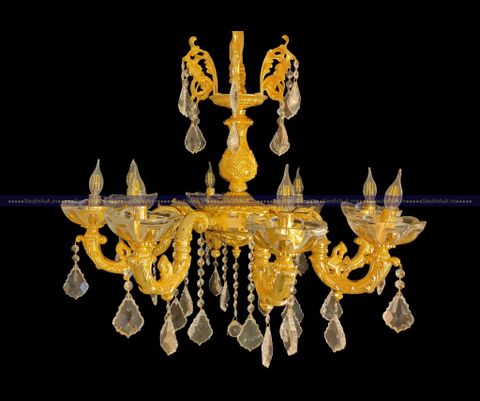 Đèn chùm đồng mạ vàng TM-L12-8