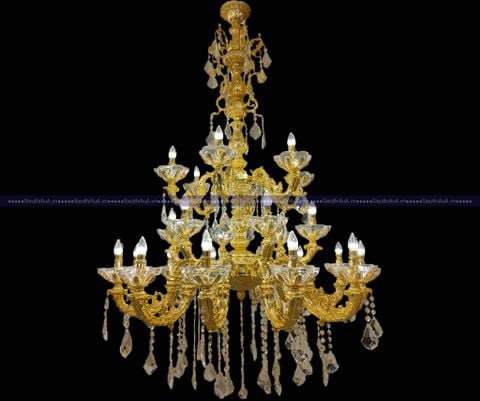 Đèn chùm đồng mạ vàng CPS74 TM-L1212-6-6