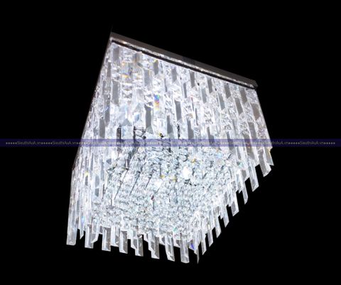 Đèn trần pha lê Ai cập mạ vàng trắng 206100