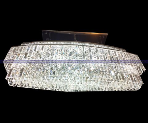 Đèn trần pha lê Ai Cập mạ vàng trắng 20600-1000