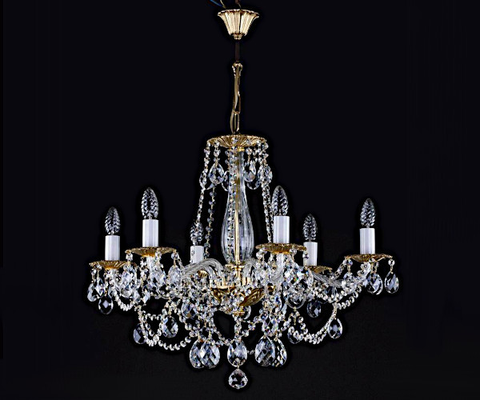 ĐÈN CHÙM TIỆP DEMETER VI BRASS ANTIQUE CE