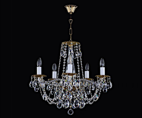 ĐÈN CHÙM TIỆP DEMETER V-POLISHED