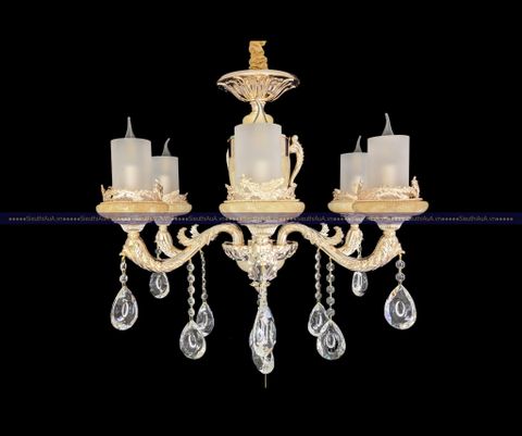 Đèn chùm đồng mạ vàng A489-50004-6