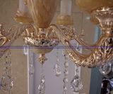 Đèn chùm đồng mạ vàng A489-50004-6