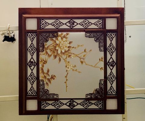 ĐÈN ỐP TRẦN GỖ OP-GO-2132