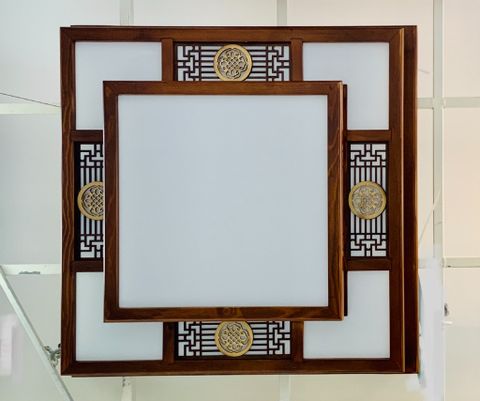 ĐÈN ỐP TRẦN GỖ OP-GO-8136