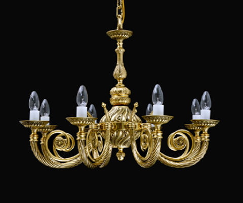 ĐÈN CHÙM ĐỒNG TIỆP 10719-08