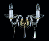 ĐÈN TƯỜNG ROSA II WL BÔNG PHA LÊ SWAROVSKI GỌNG PHA LÊ