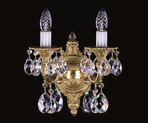 ĐÈN TƯỜNG PHA LÊ TIỆP SARKA II-BRASS ANTIQUE 8008 WL GỌNG ĐỒNG THAU