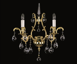 ĐÈN TƯỜNG PHA LÊ TIỆP ZANA II-WL 7-02 GỌNG ĐỒNG THAU