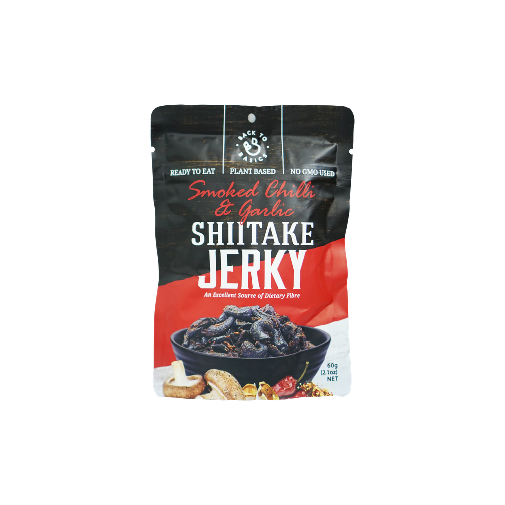  Nấm hương sấy khô vị tỏi ớt BTB (Jerky tỏi ớt) 60g 